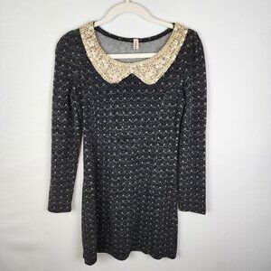 Click & Funny Collared Sweater Dress S